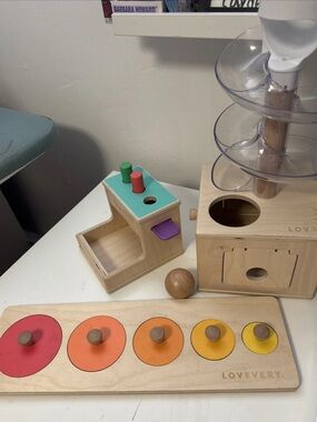 Lovevery Play Kit  Mixed Lot Wooden Montessori Baby Toddler Toy Bundle